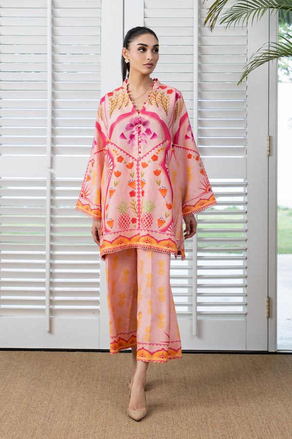 Mina Hassan | Signature Prints | Pink Aura - Ladies Clothes - Maria Faisal