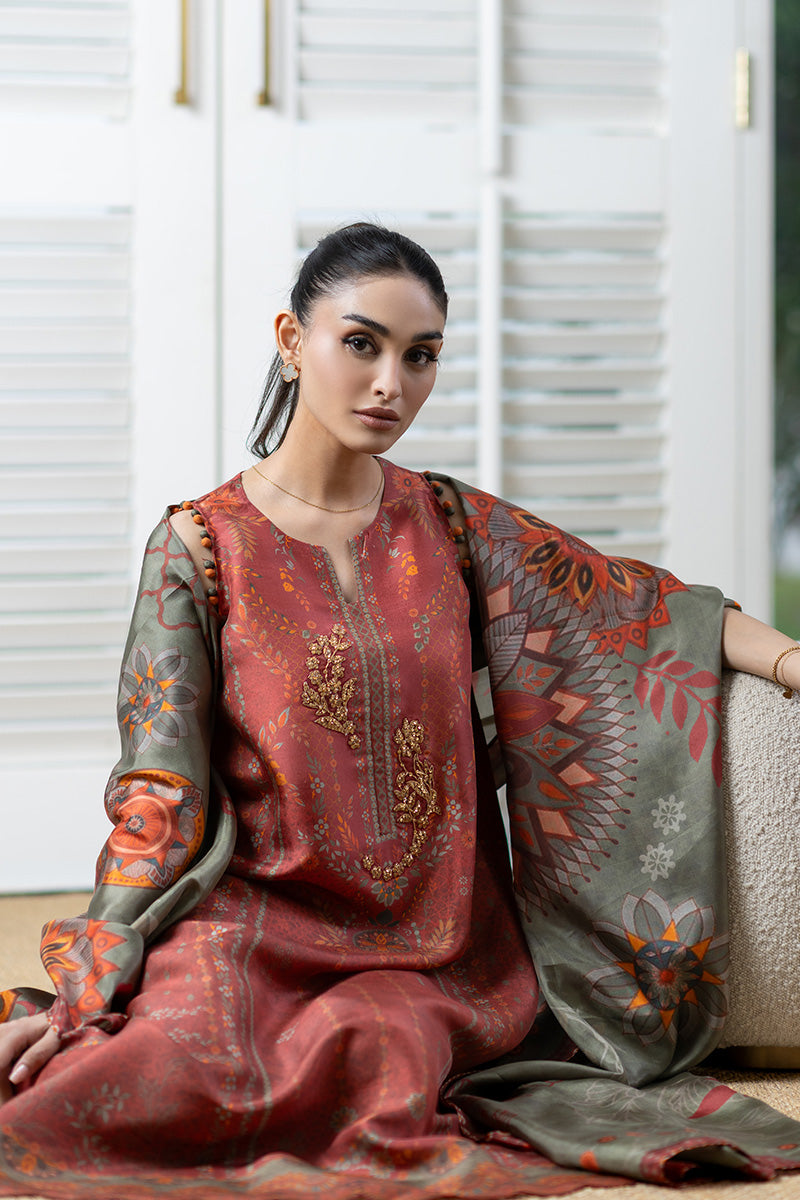 Mina Hasan | Signature Pret | Vintage Heritage - Luxury Dress - available at Maria Faisal in UK and USA.