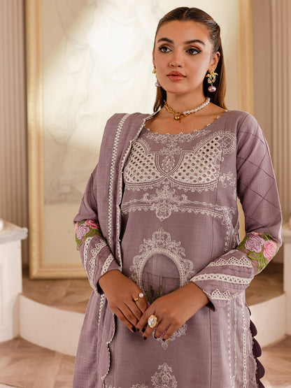 Parishay | Mira Winter | MW-04 | 3 PC Khaddar - Designer Dress with Intricate embroidery and embellishments. Shop elegent wedding dress at Maria Faisal.