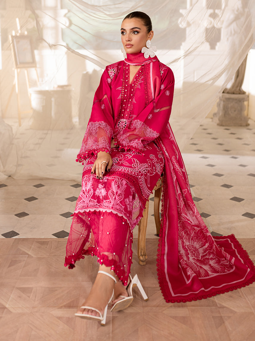 Parishay | Mira Winter | MW-02 | MW-05 | 3 PC Crepe - Designer Dress with Intricate embroidery and embellishments. Shop elegent wedding dress at Maria Faisal.