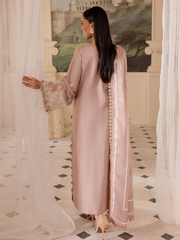 Parishay | Mira Winter | MW-06 | 3 PC Crepe - Designer Dress with Intricate embroidery and embellishments. Shop elegent wedding dress at Maria Faisal.