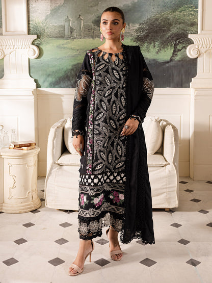 Parishay | Mira Winter |  MW-07 | 3 PC Crepe - Designer Dress with Intricate embroidery and embellishments. Shop elegent wedding dress at Maria Faisal.