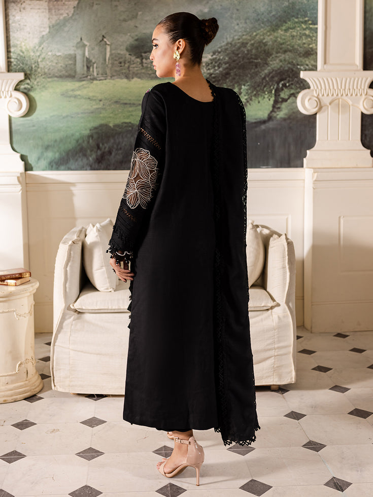 Parishay | Mira Winter |  MW-07 | 3 PC Crepe - Designer Dress with Intricate embroidery and embellishments. Shop elegent wedding dress at Maria Faisal.