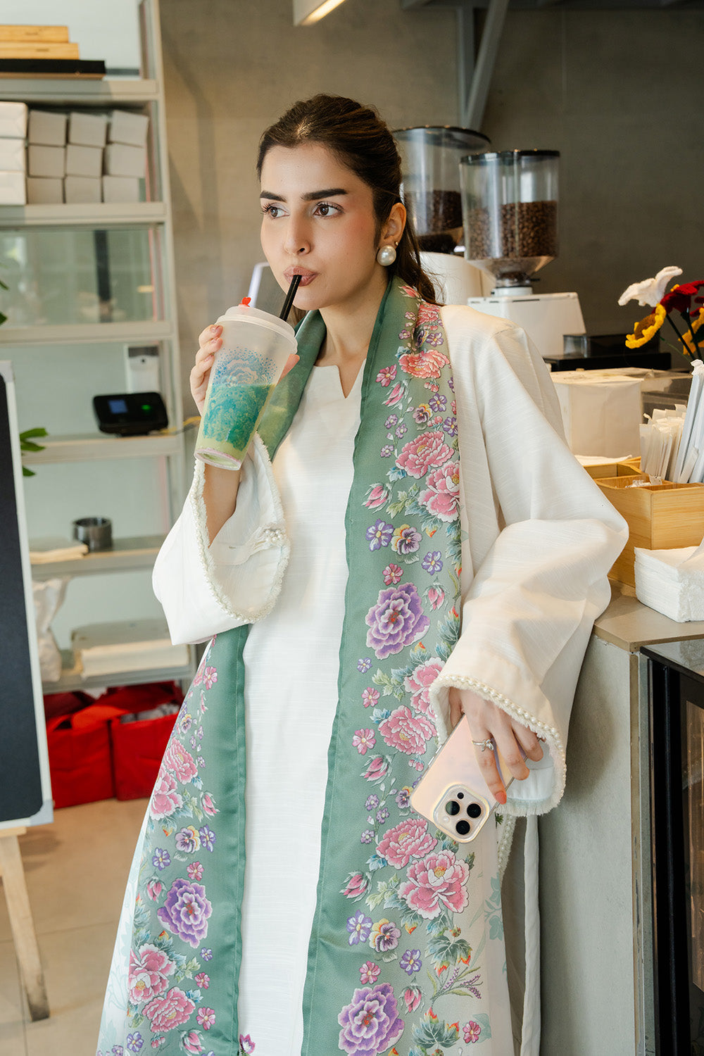 CARAMEL DRIFT - MWS5817 – authentic Pakistani dress from the Latte Layers Pret collection for women in the UK