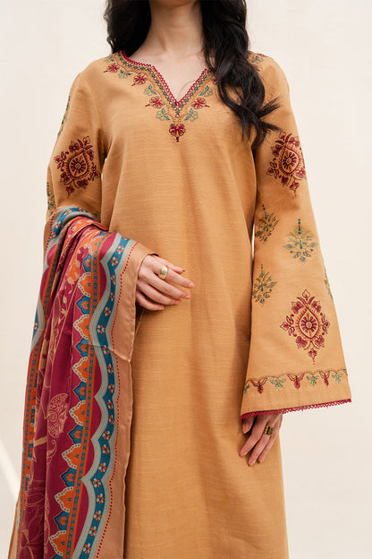 TOFFEE TIDES - MWS5820 – authentic Pakistani dress from the Latte Layers Pret collection for women in the UK