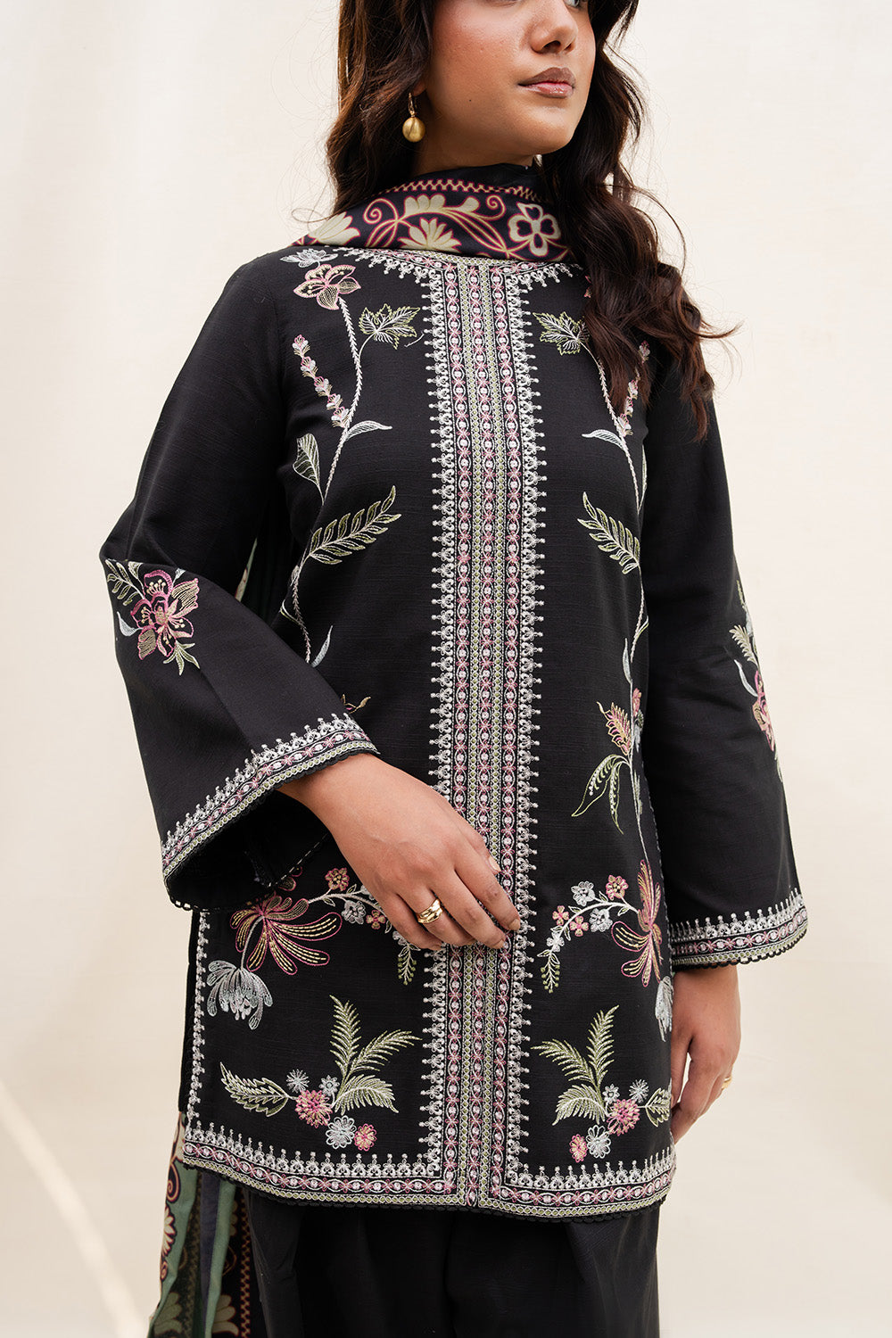HAZEL HAZE - MWS5823 – authentic Pakistani dress from the Latte Layers Pret collection for women in the UK