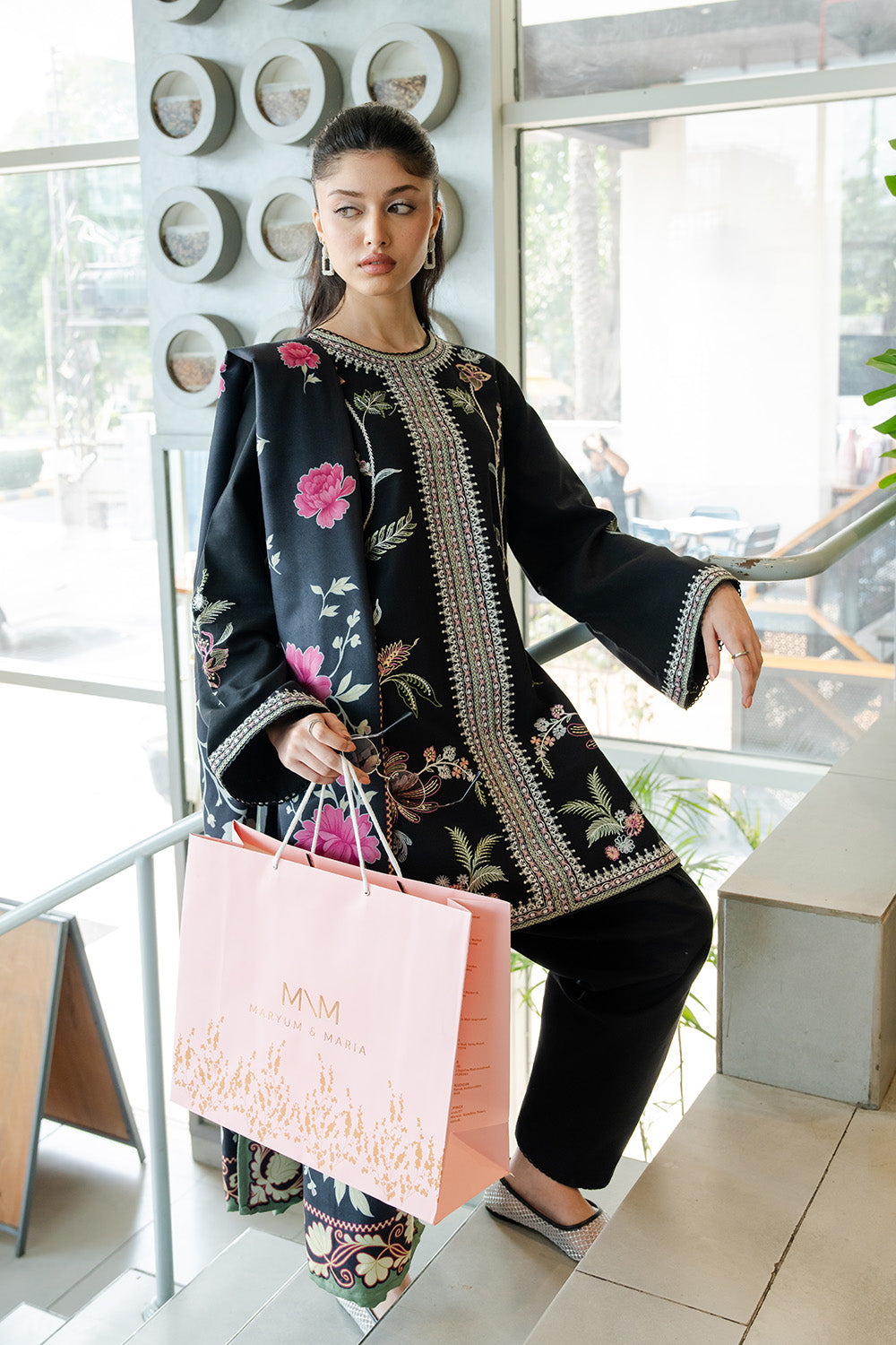 HAZEL HAZE - MWS5823 – authentic Pakistani dress from the Latte Layers Pret collection for women in the UK