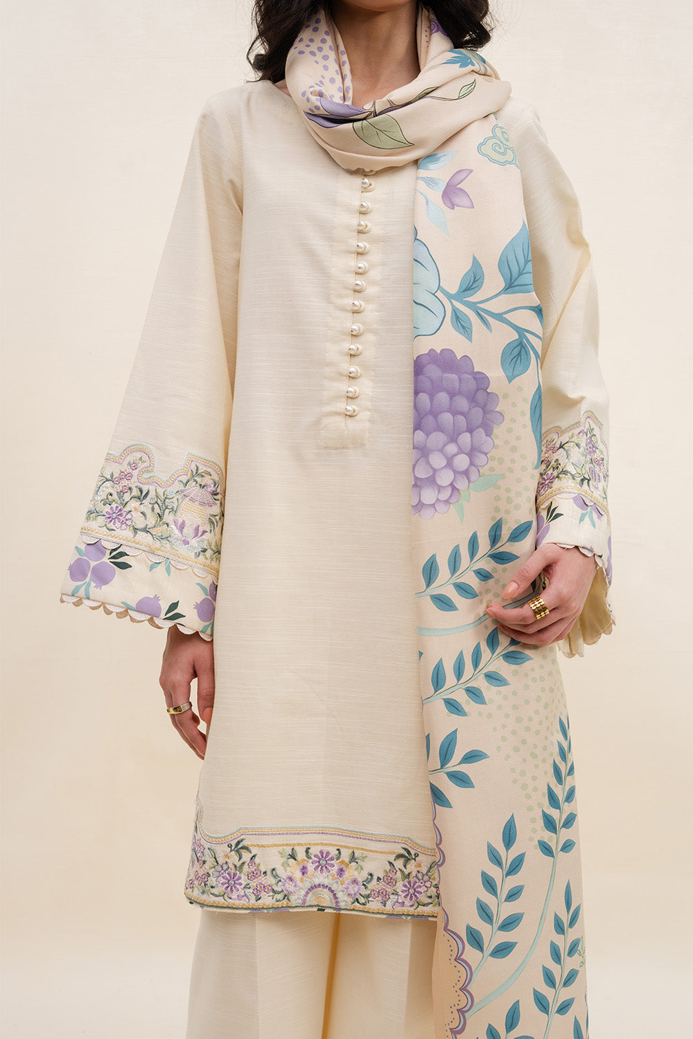 OAT GLOW - MWS5824 – authentic Pakistani dress from the Latte Layers Pret collection for women in the UK