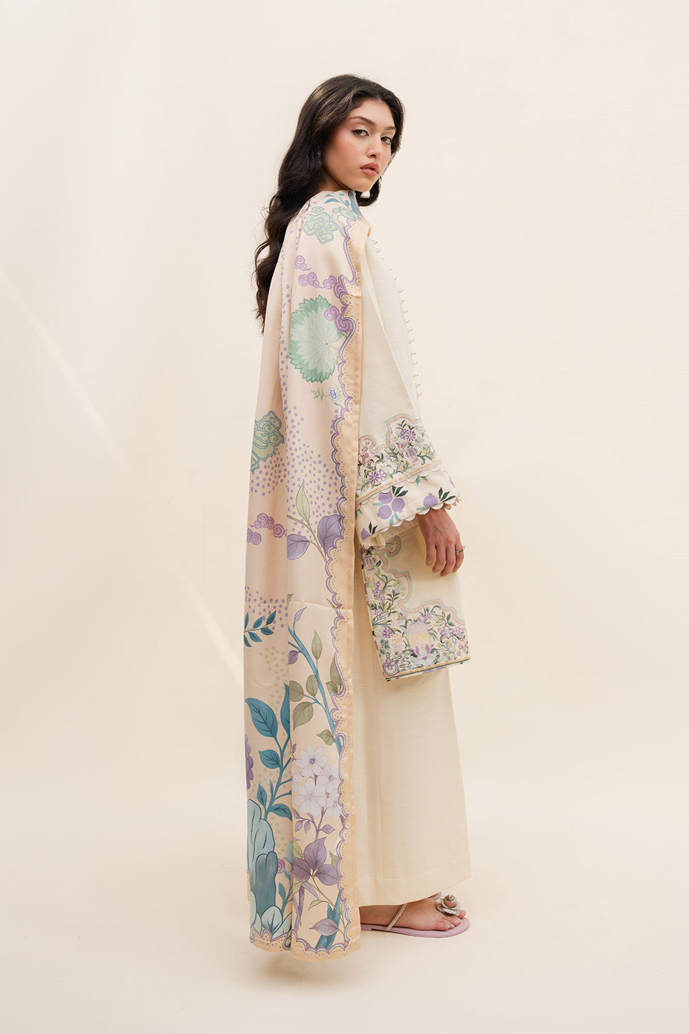 OAT GLOW - MWS5824 – authentic Pakistani dress from the Latte Layers Pret collection for women in the UK