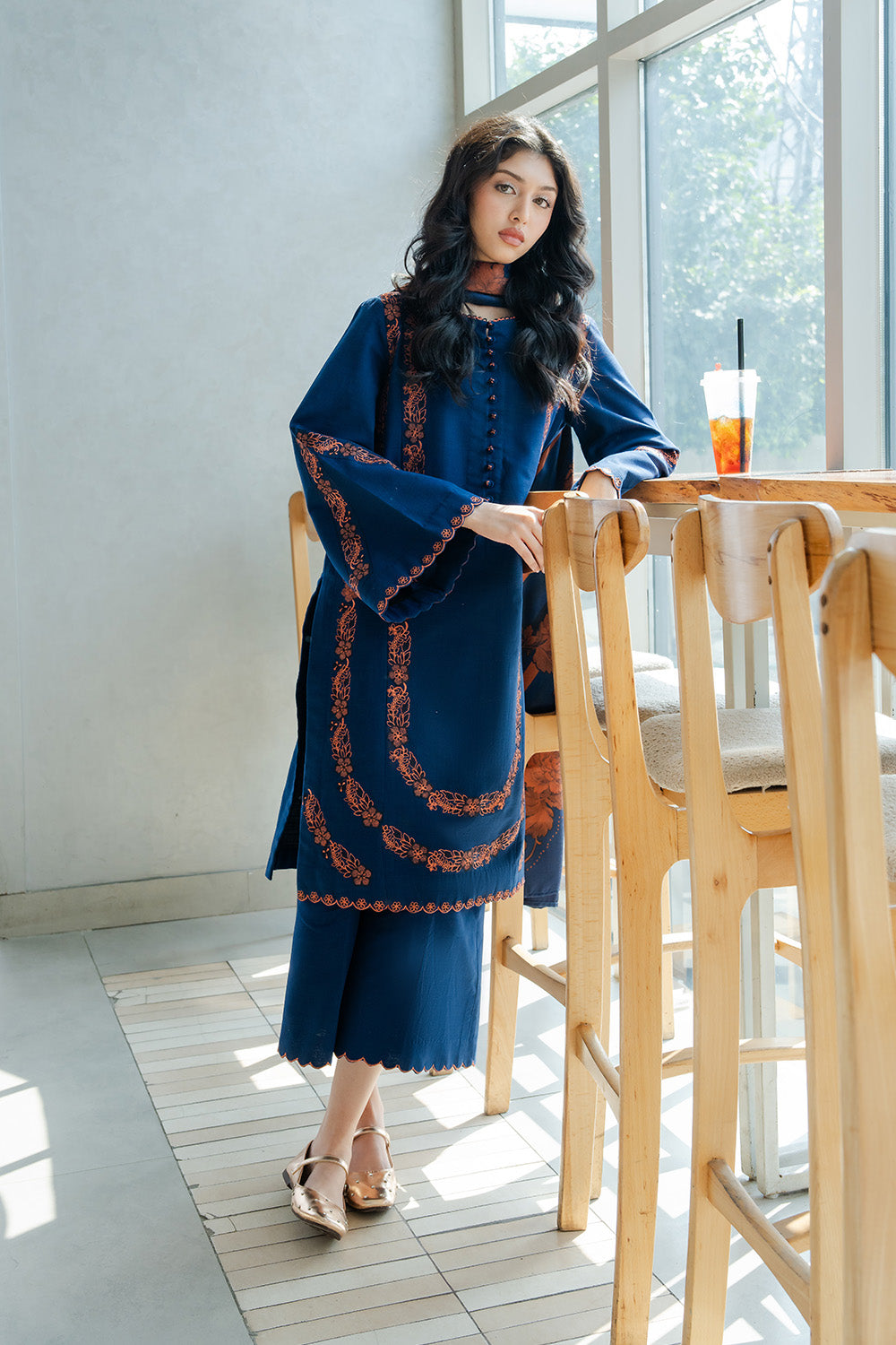 ALMOND VEIL - MWS5826 – authentic Pakistani dress from the Latte Layers Pret collection for women in the UK