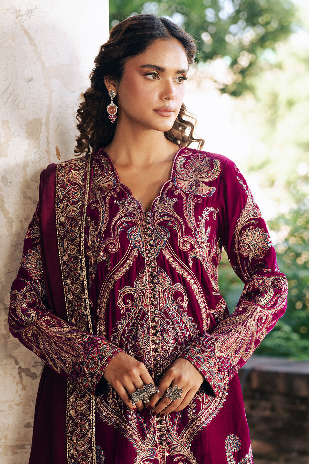 Maryum N Maria | Gulshan e Makhmal | GAeLLE - MWS5891 - Formal Dress - available at Maria Faisal in UK and USA.