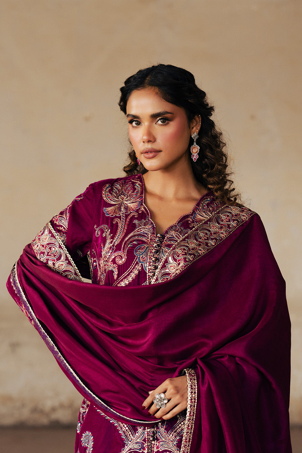 Maryum N Maria | Gulshan e Makhmal | GAeLLE - MWS5891 - Formal Dress - available at Maria Faisal in UK and USA.