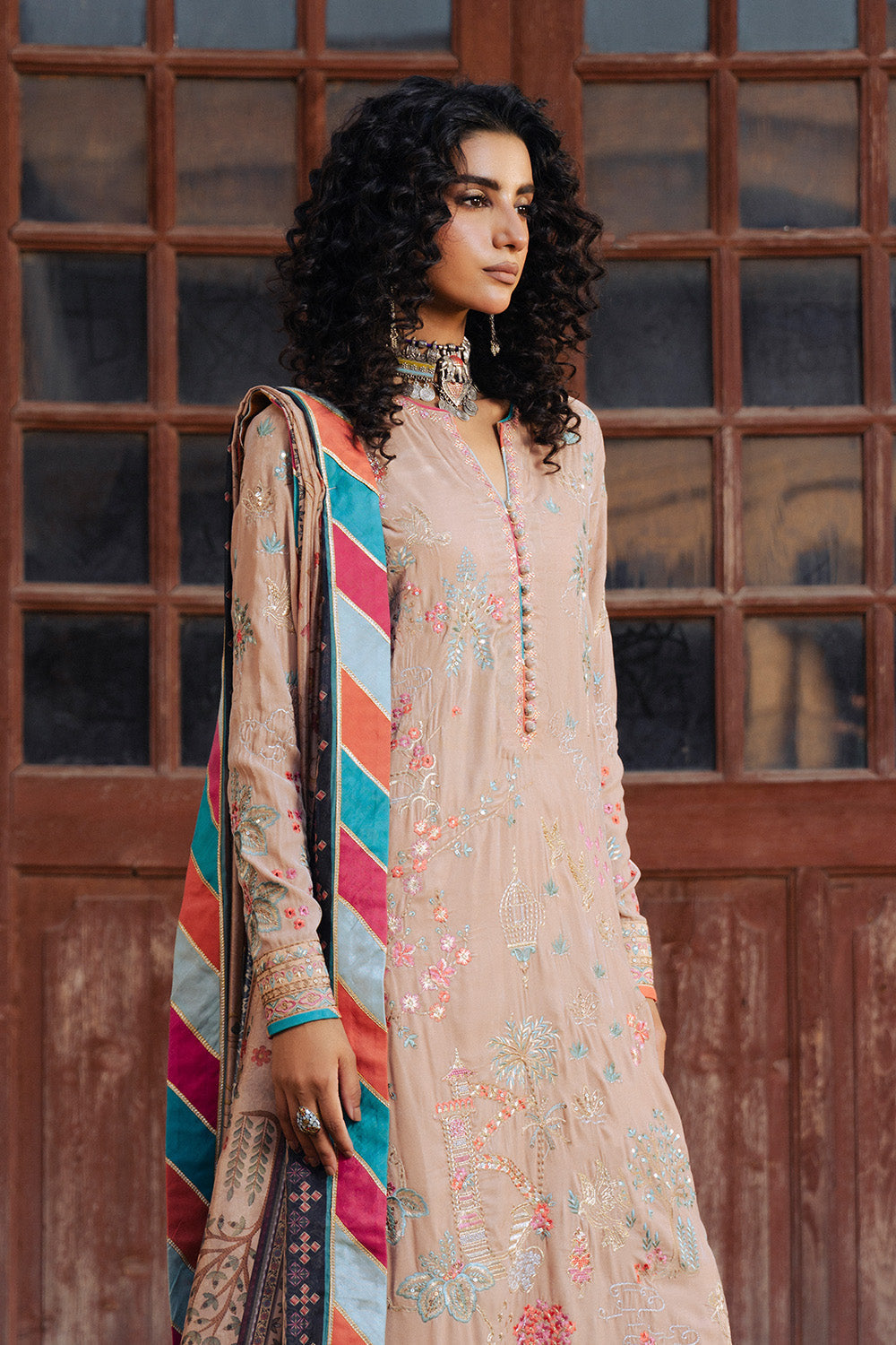 Maryum N Maria | Gulshan e Makhmal | LEONTINE - MWS5894 - Formal Dress - available at Maria Faisal in UK and USA.