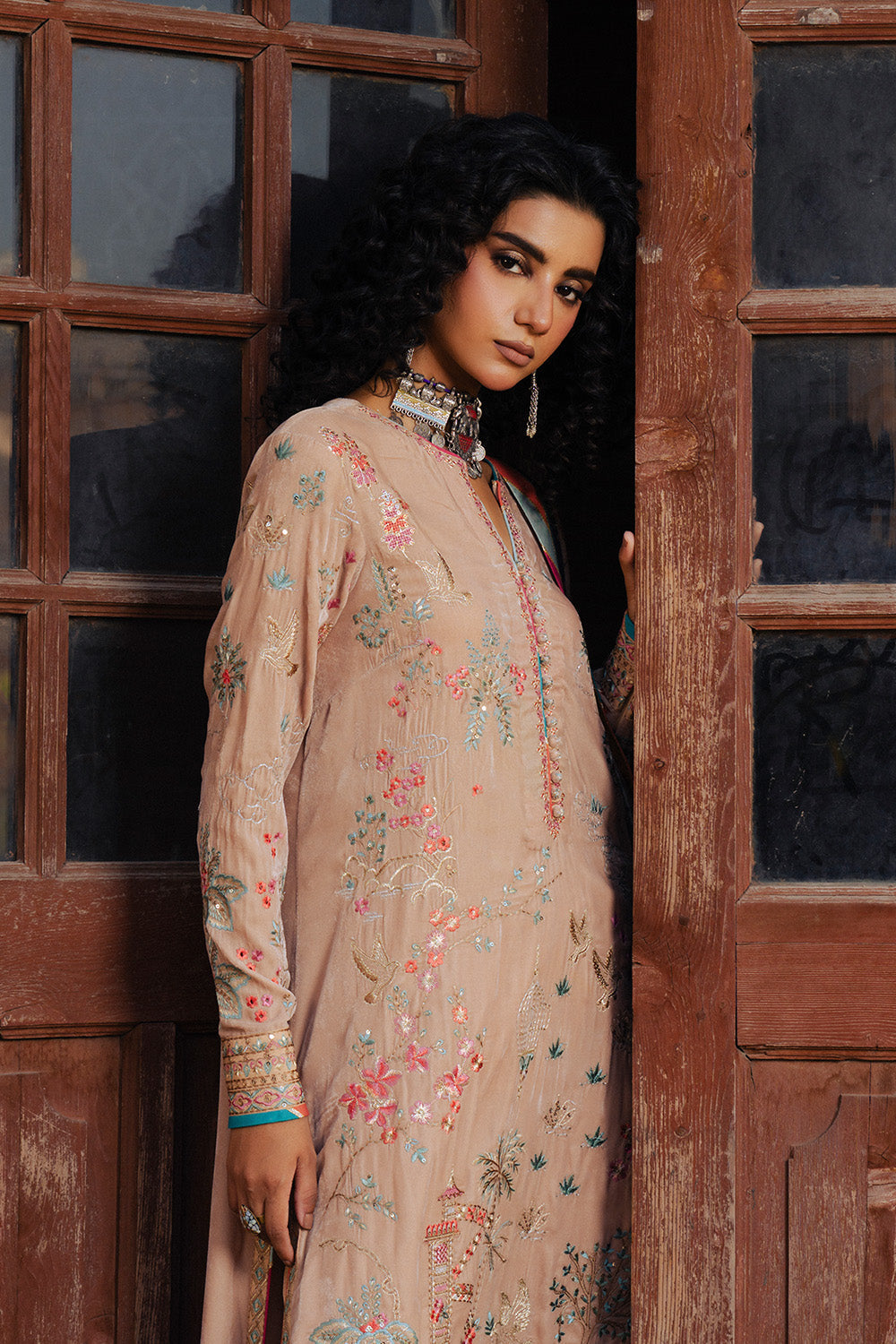 Maryum N Maria | Gulshan e Makhmal | LEONTINE - MWS5894 - Formal Dress - available at Maria Faisal in UK and USA.