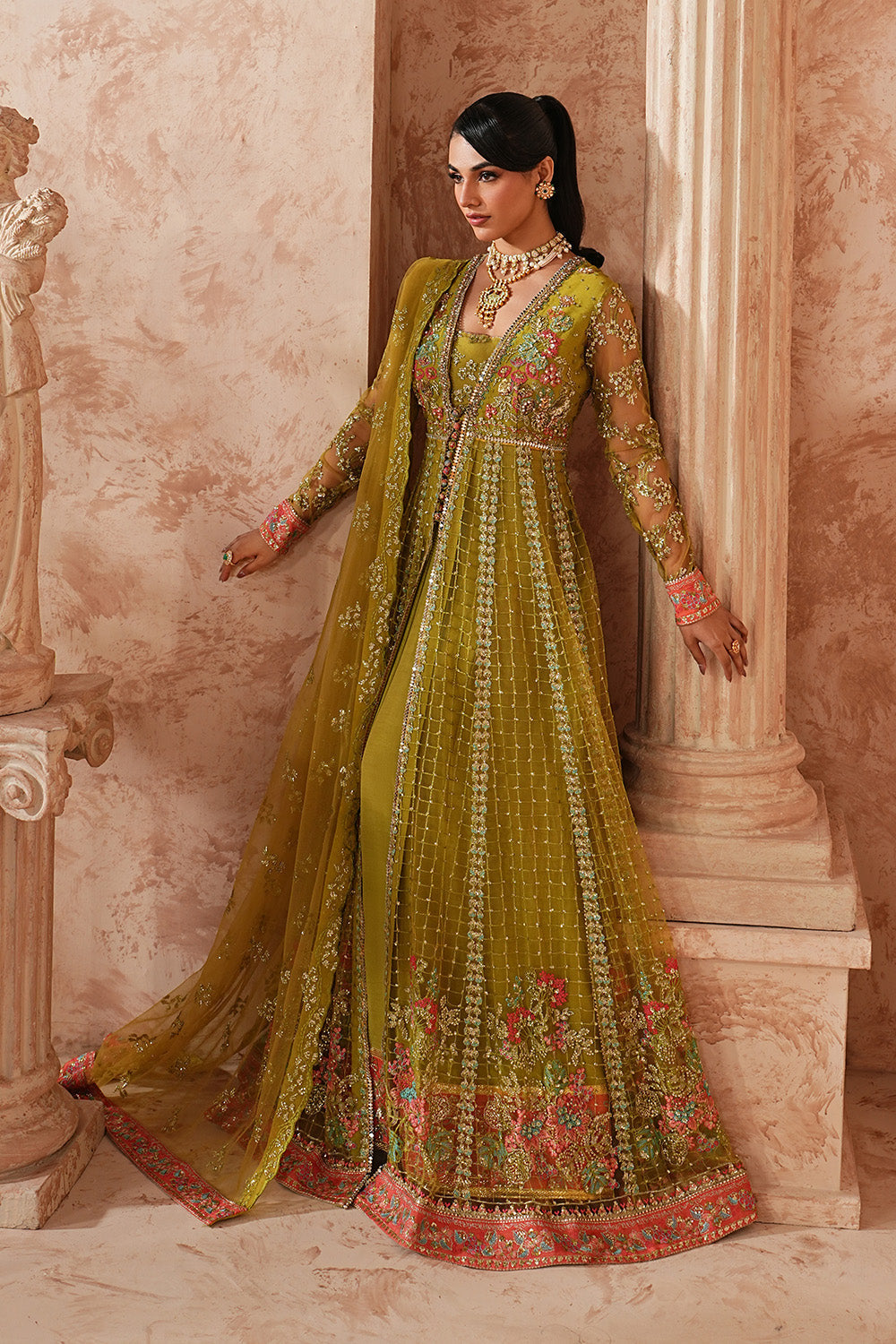 Maryum N Maria | Formal Eid Edit | SAGNEYA - MWS5953 - Formal Dress - available at Maria Faisal in UK and USA.
