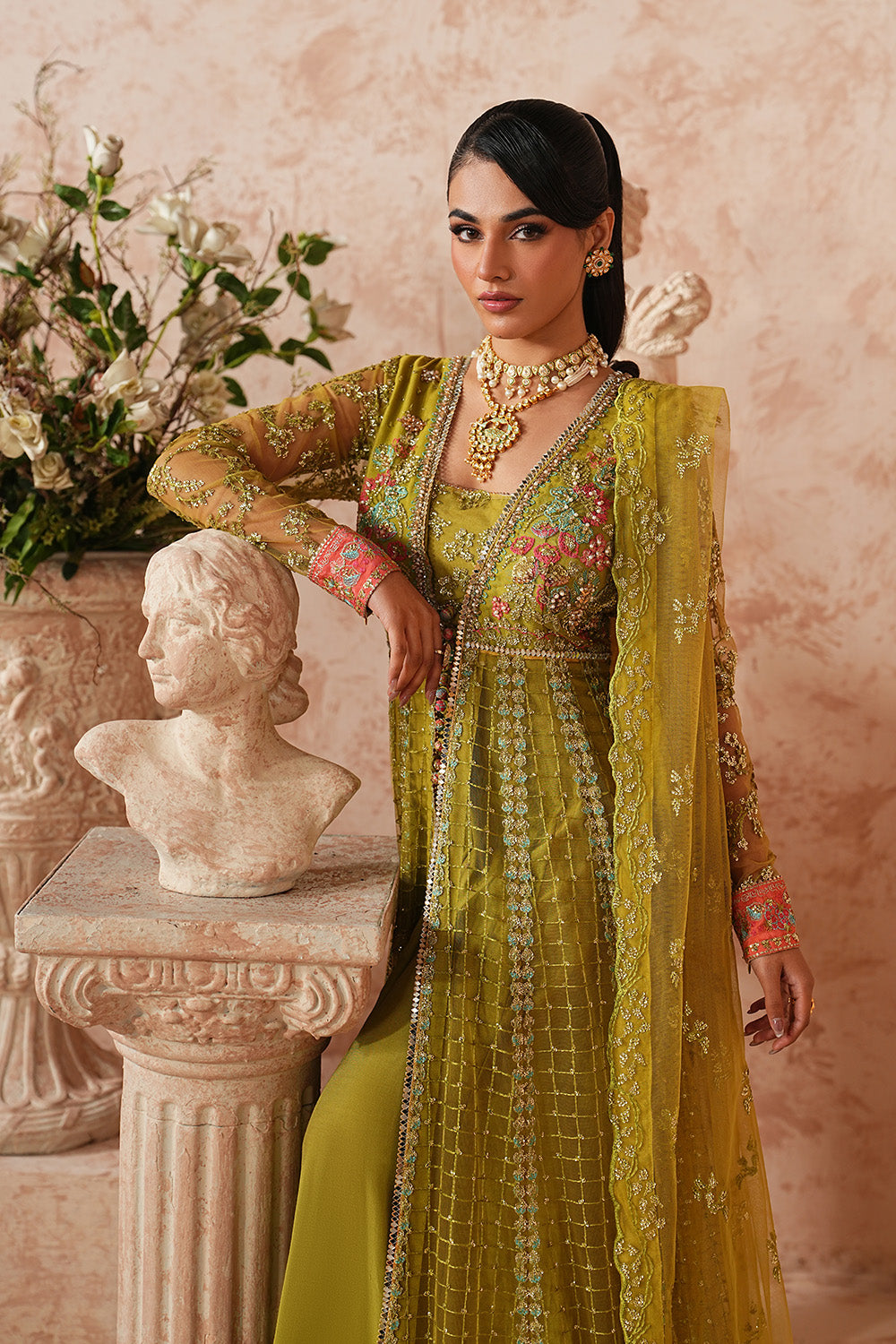 Maryum N Maria | Formal Eid Edit | SAGNEYA - MWS5953 - Formal Dress - available at Maria Faisal in UK and USA.