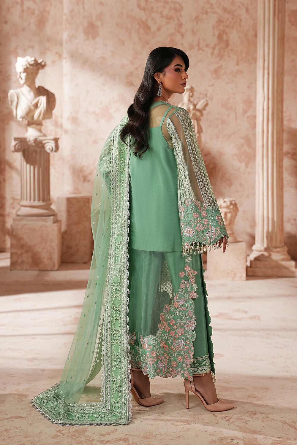 Maryum N Maria | Formal Eid Edit | SANTHANA - MWS5956 - Formal Dress - available at Maria Faisal in UK and USA.
