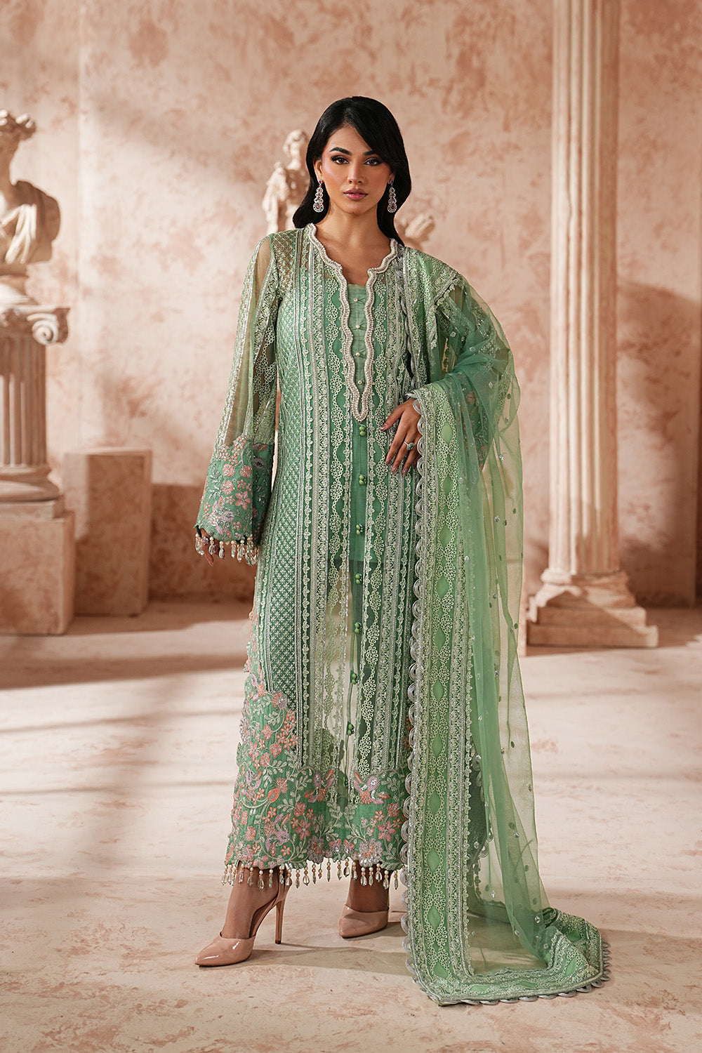 Maryum N Maria | Formal Eid Edit | SANTHANA - MWS5956 - Formal Dress - available at Maria Faisal in UK and USA.