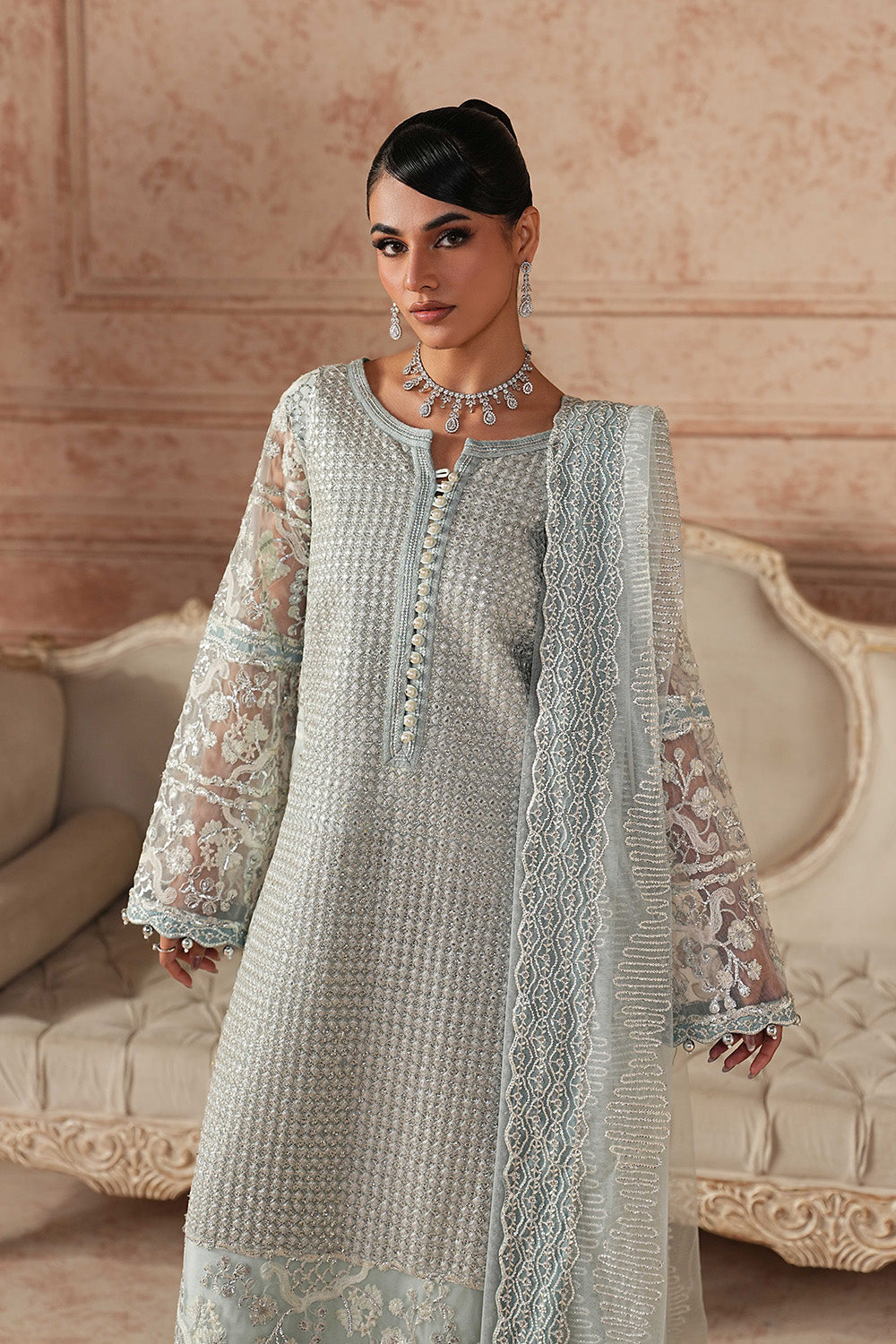 Maryum N Maria | Formal Eid Edit | SELVI - MWS5959 - Formal Dress - available at Maria Faisal in UK and USA.