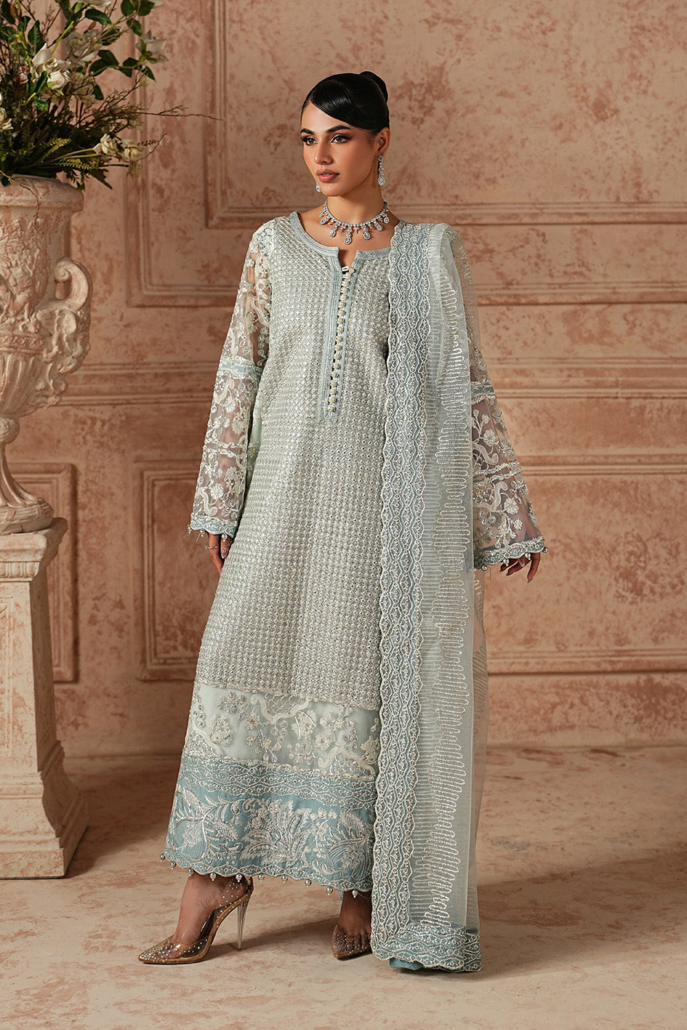 Maryum N Maria | Formal Eid Edit | SELVI - MWS5959 - Formal Dress - available at Maria Faisal in UK and USA.
