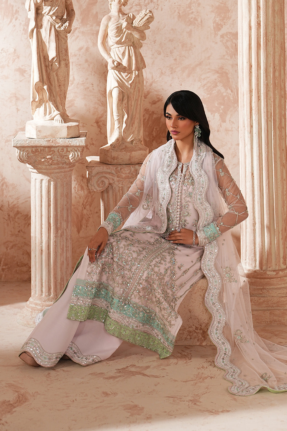 Maryum N Maria | Formal Eid Edit | SREEJA - MWS5964 - Formal Dress - available at Maria Faisal in UK and USA.