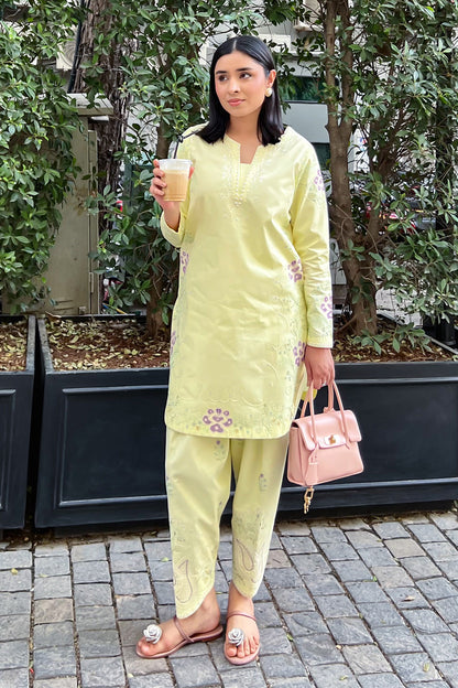 Maryum N Maria | Everywear Casuals | ZOONA - MWS6206 - Casual Dress - available at Maria Faisal in UK and USA.