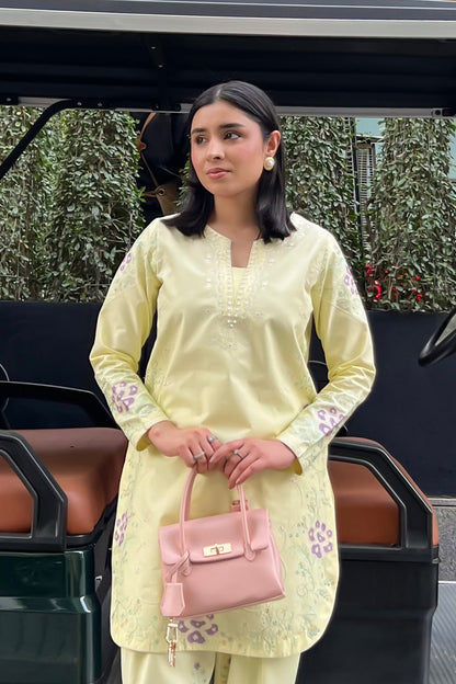 Maryum N Maria | Everywear Casuals | ZOONA - MWS6206 - Casual Dress - available at Maria Faisal in UK and USA.