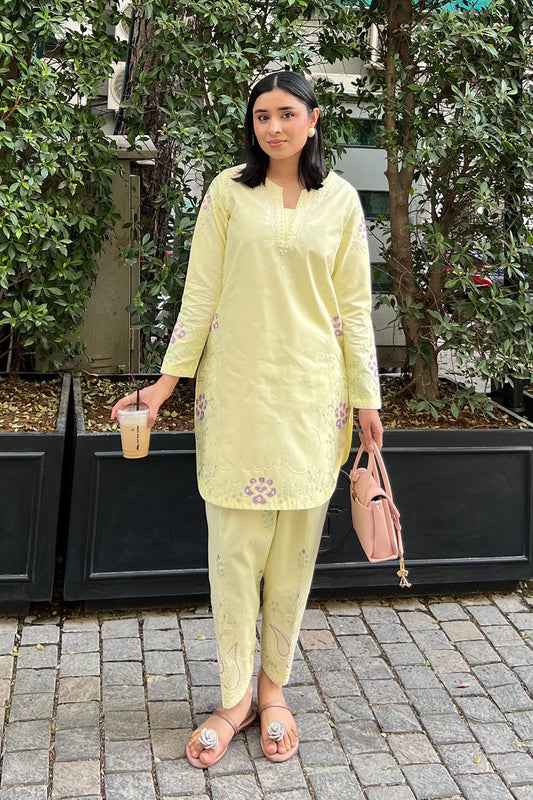 Maryum N Maria | Everywear Casuals | ZOONA - MWS6206 - Casual Dress - available at Maria Faisal in UK and USA.