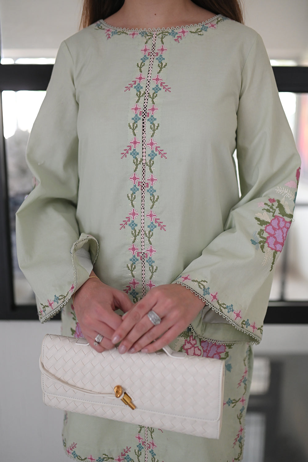 Maryum N Maria | Everywear Casuals | ZAINA - MWS6207 - Casual Dress - available at Maria Faisal in UK and USA.