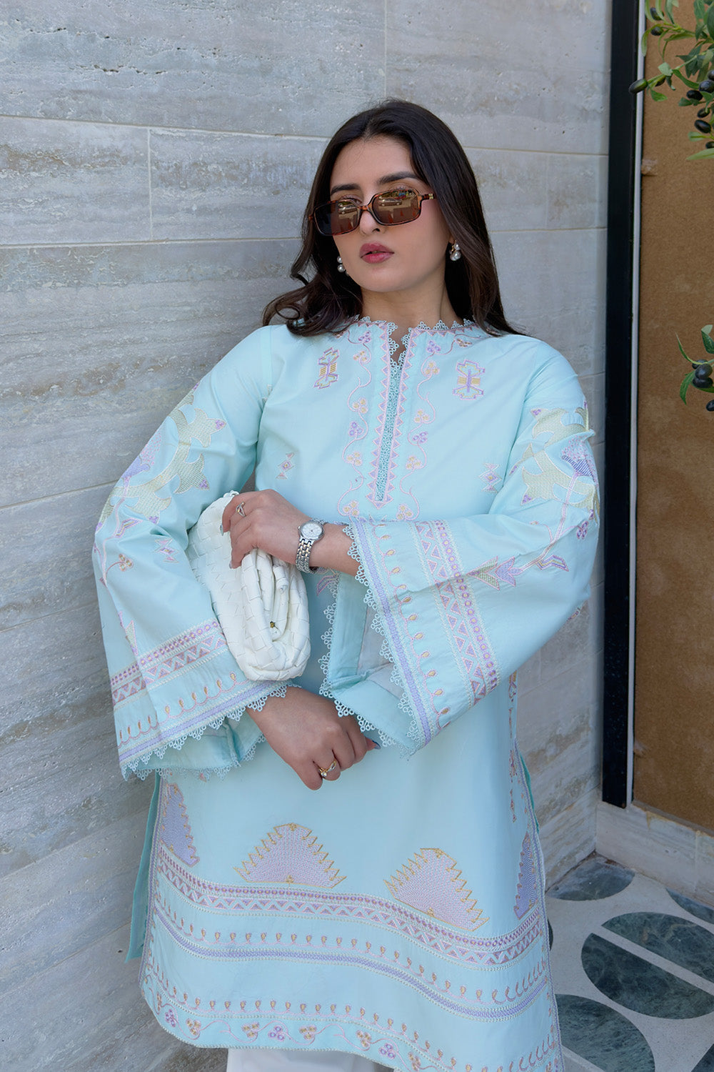 Maryum N Maria | Everywear Casuals | INARA - MWS6208 - Casual Dress - available at Maria Faisal in UK and USA.