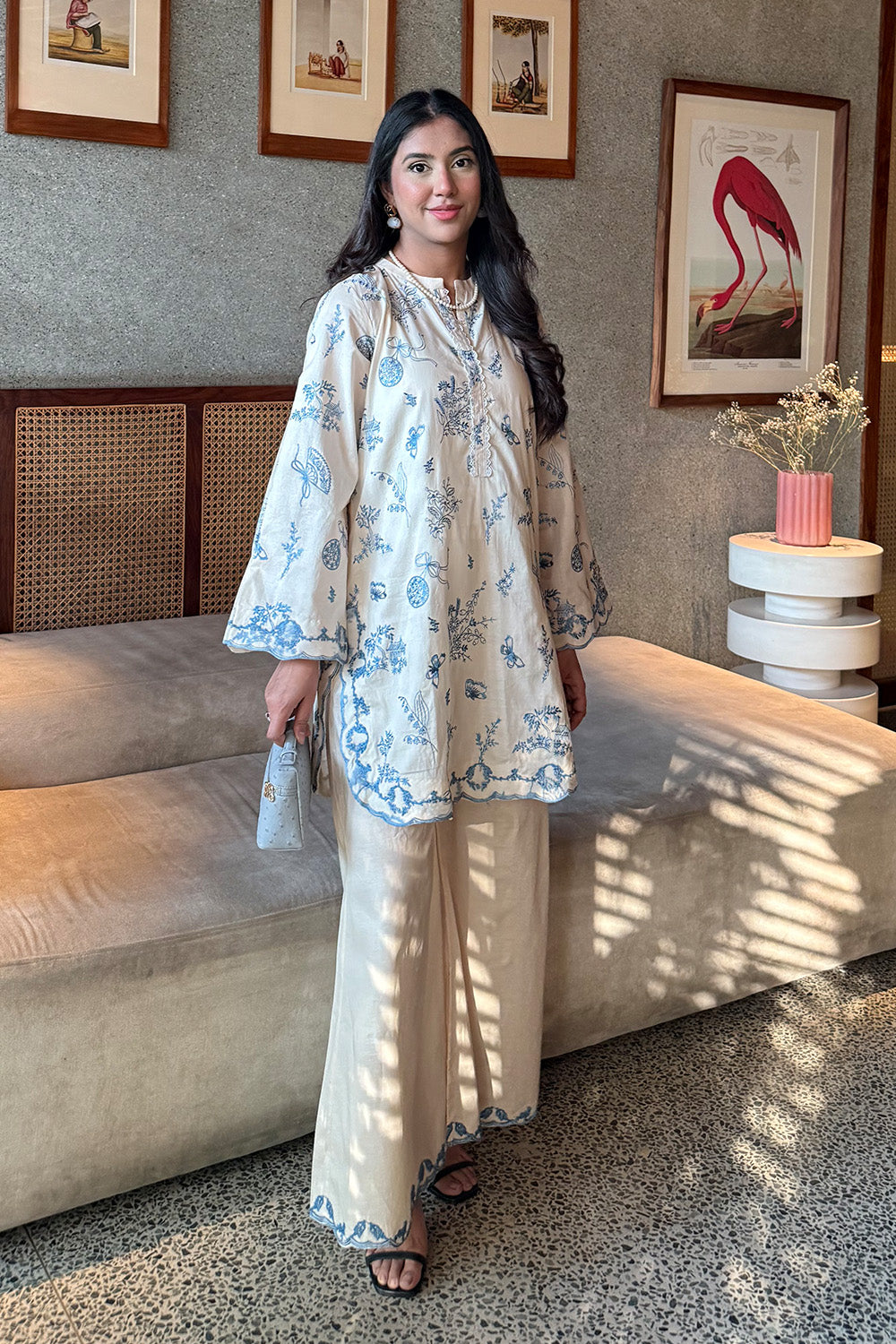 Maryum N Maria | Everywear Casuals | BANO - MWS6216 - Casual Dress - available at Maria Faisal in UK and USA.