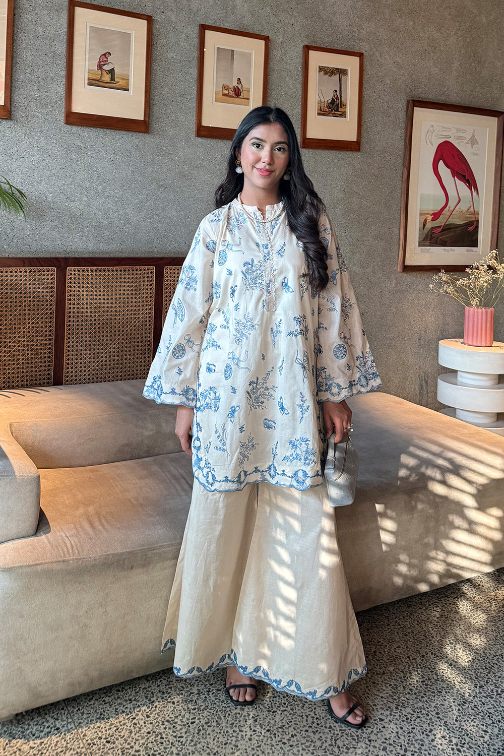 Maryum N Maria | Everywear Casuals | BANO - MWS6216 - Casual Dress - available at Maria Faisal in UK and USA.