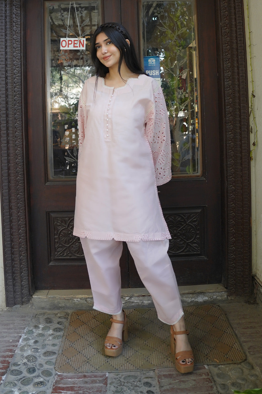 Maryum N Maria | Everywear Casuals | KALAKAND - MWS6218 - Casual Dress - available at Maria Faisal in UK and USA.
