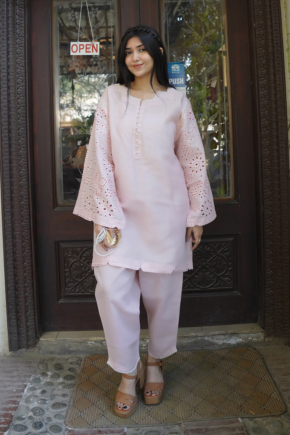 Maryum N Maria | Everywear Casuals | KALAKAND - MWS6218 - Casual Dress - available at Maria Faisal in UK and USA.