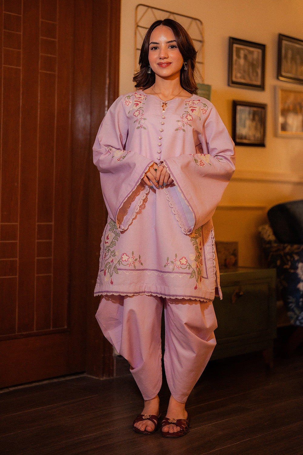Maryum N Maria | Everywear Casuals | DHOOP - MWS6219 - Casual Dress - available at Maria Faisal in UK and USA.