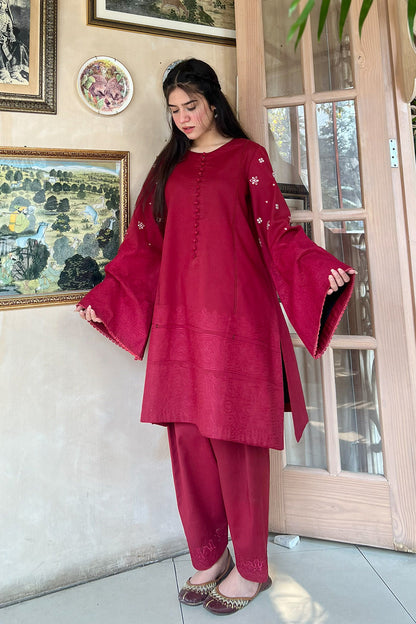 Maryum N Maria | Everywear Casuals | SURAI - MWS6220 - Casual Dress - available at Maria Faisal in UK and USA.
