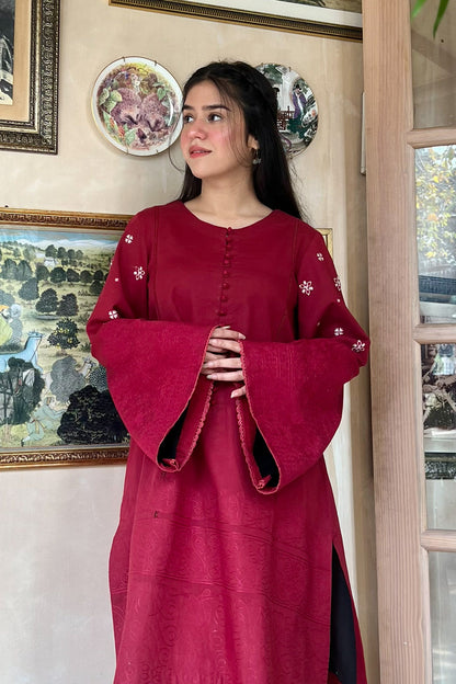 Maryum N Maria | Everywear Casuals | SURAI - MWS6220 - Casual Dress - available at Maria Faisal in UK and USA.