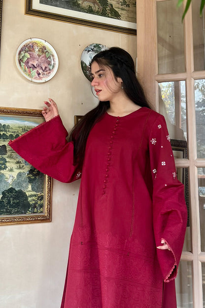 Maryum N Maria | Everywear Casuals | SURAI - MWS6220 - Casual Dress - available at Maria Faisal in UK and USA.