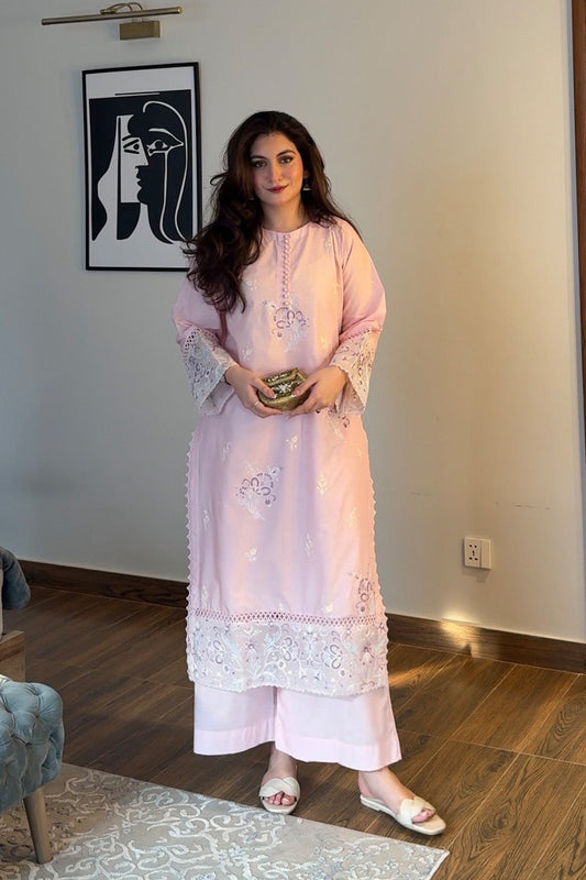 Maryum N Maria | Everywear Casuals | RINA - MWS6221 - Casual Dress - available at Maria Faisal in UK and USA.