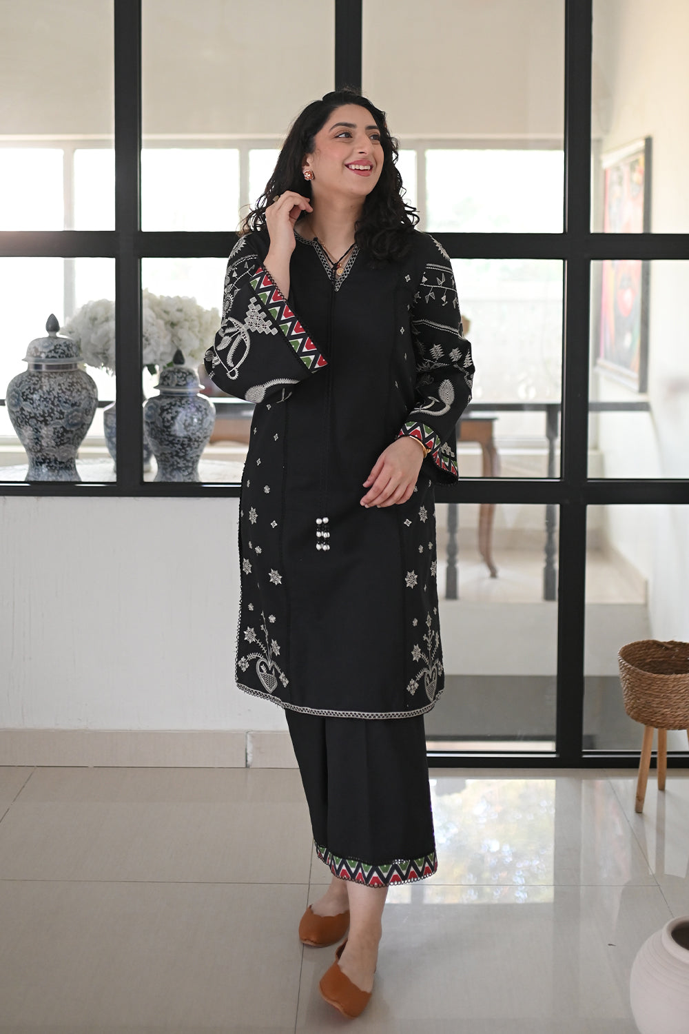 Maryum N Maria | Everywear Casuals | VASL - MWS6222 - Casual Dress - available at Maria Faisal in UK and USA.