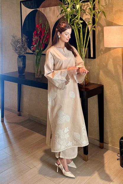 Maryum N Maria | Everywear Casuals | ZAROON - MWS6224 - Casual Dress - available at Maria Faisal in UK and USA.