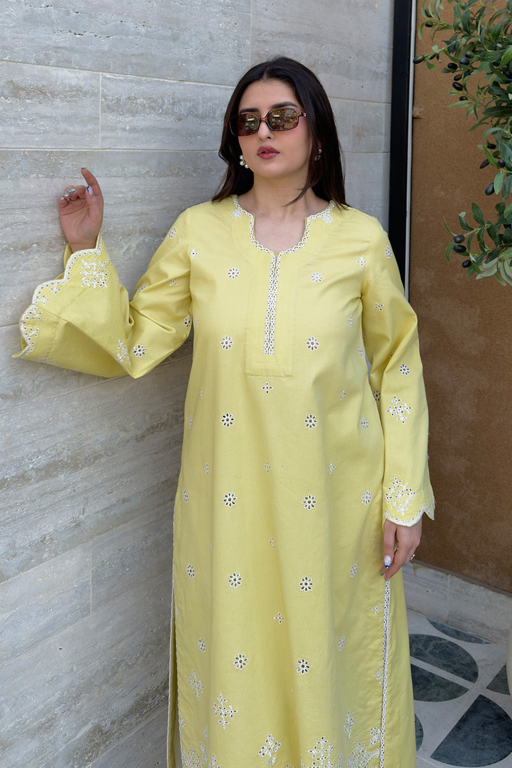 Maryum N Maria | Everywear Casuals | SEHER - MWS6225 - Casual Dress - available at Maria Faisal in UK and USA.