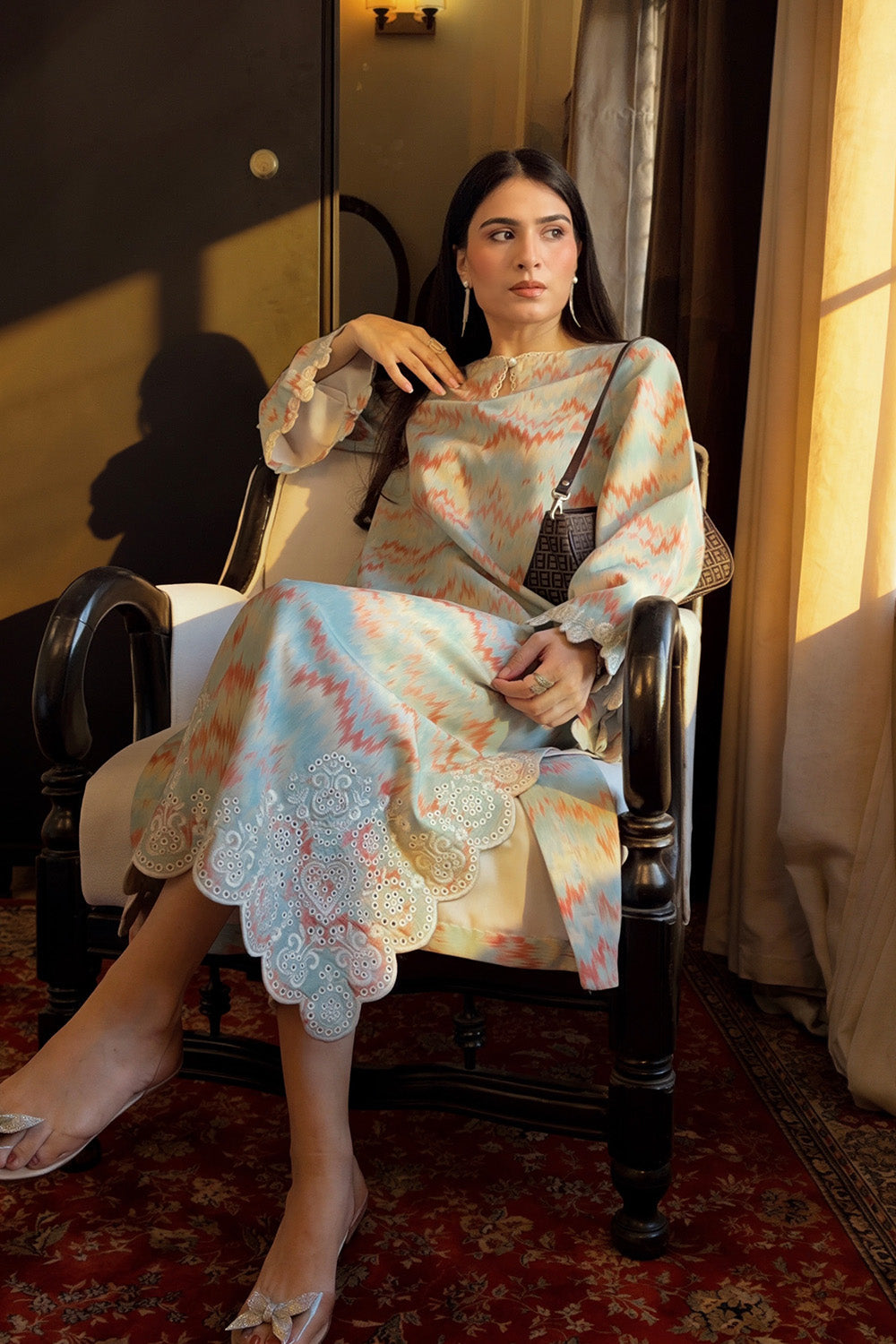 Maryum N Maria | Everywear Casuals | LEILA - MWS6275 - Casual Dress - available at Maria Faisal in UK and USA.