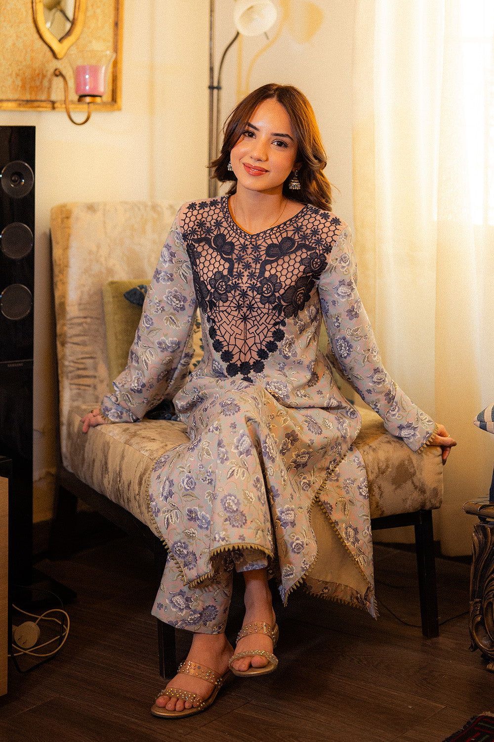 Maryum N Maria | Everywear Casuals | RAHMA - MWS6276 - Casual Dress - available at Maria Faisal in UK and USA.