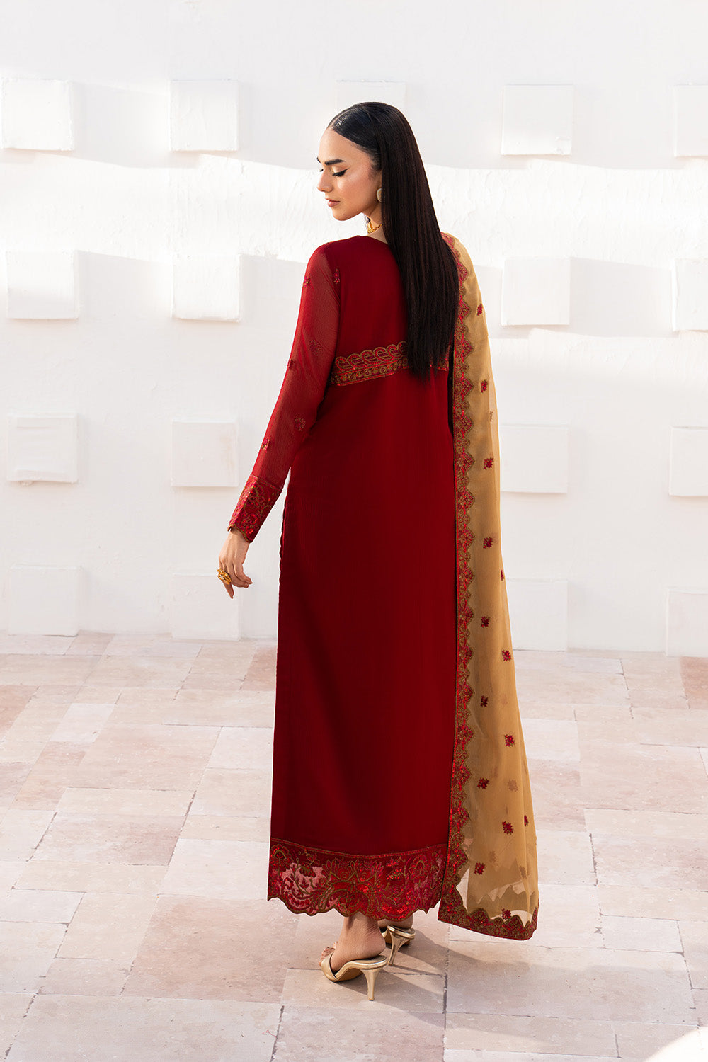 Maryum N Maria | Luxury Edit | KESHET - MWU5682 - Luxury Dress - available at Maria Faisal in UK and USA.
