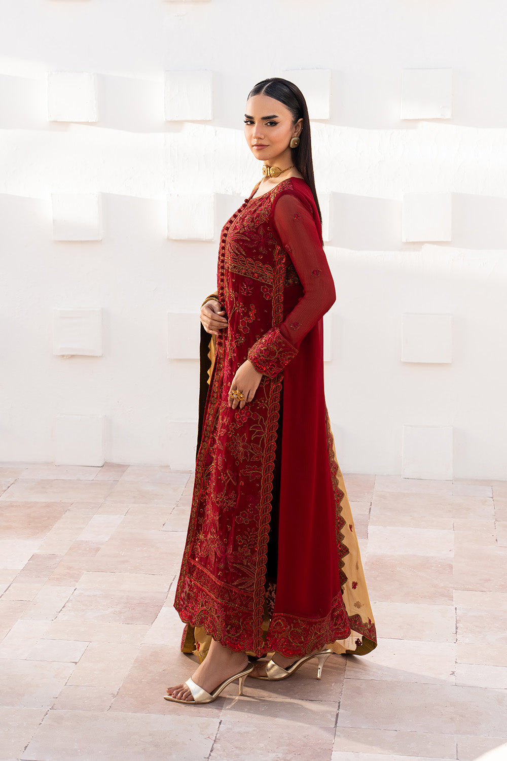 Maryum N Maria | Luxury Edit | KESHET - MWU5682 - Luxury Dress - available at Maria Faisal in UK and USA.