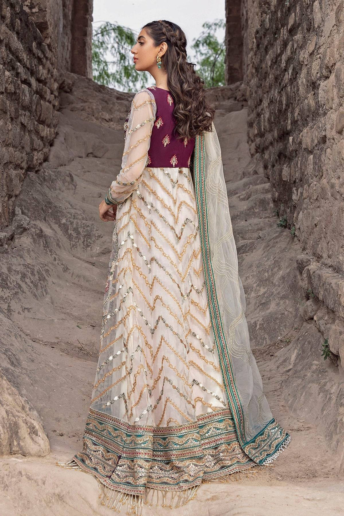 Motifz | Luxury Formal | 2768-PEARL by Maria Faisal - Registered Vendor of : Motifz - type : Ladies Clothes - 100% original wedding dresses