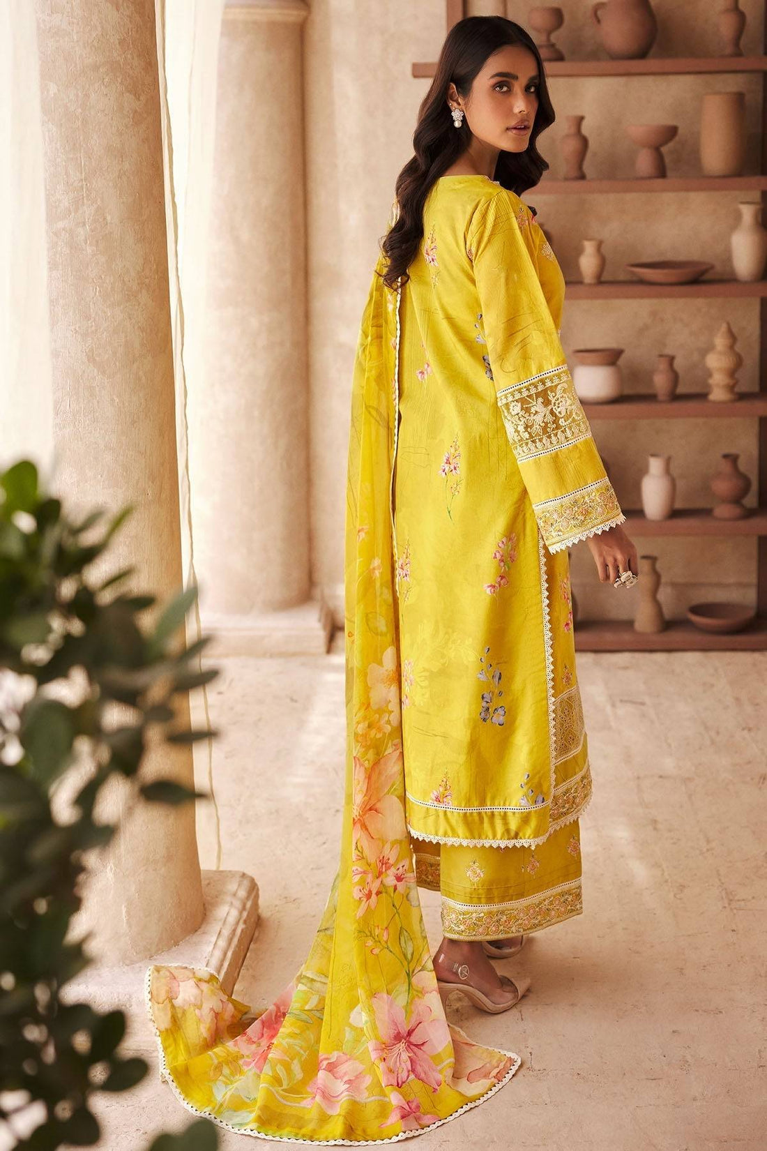 Motifz | Premium Lawn 25 | 3741-ELIE by Maria Faisal - Registered Vendor of : Motifz - type : Ladies Clothes - 100% original wedding dresses