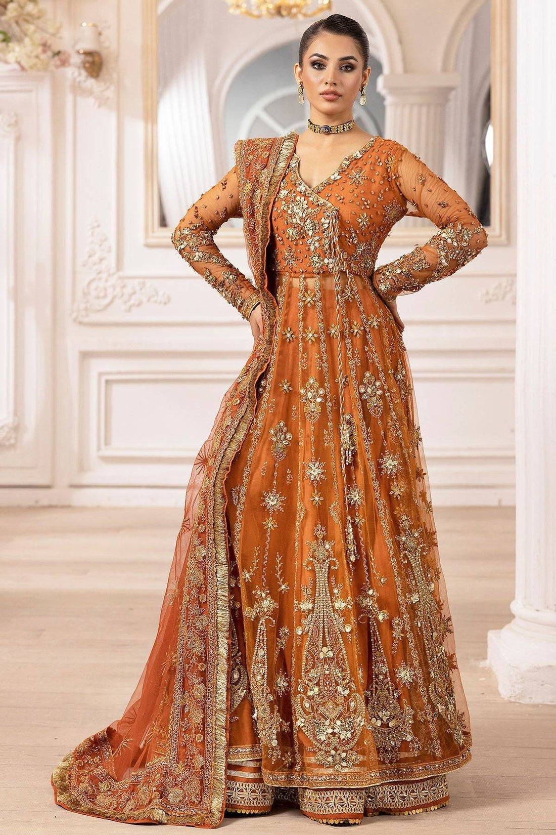 Motifz | Luxury Formal | 4938-RAHA by Maria Faisal - Registered Vendor of : Motifz - type : Ladies Clothes - 100% original wedding dresses