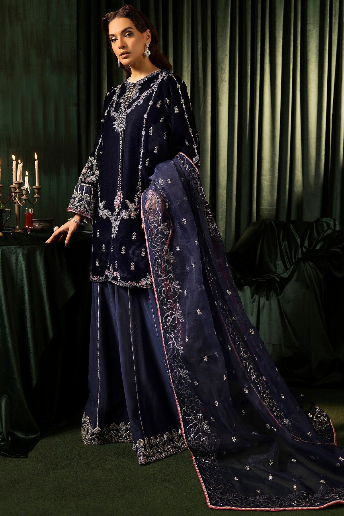 Motifz | Velvet Formals | 5092-AAIRA - Ladies Clothes - Maria Faisal